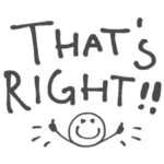 おしゃかわシンプル！ゆる文字英語スタンプ