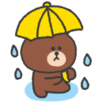 ブラウン◎夏スタンプ