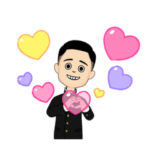 男子中学生の使いやすいスタンプ