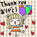 nenerinシンプル日常会話スタンプ327英語