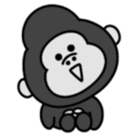 感情が荒い②シュールなミニゴリラ