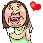 可愛すぎない女子のスタンプ 3