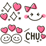 大人ガーリー♡シンプル可愛いスタンプ