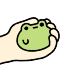 動く！ゆるいコロコロカエル