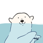 シロクマシンプル９（毎日使えるスタンプ）