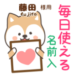 藤田様専用★毎日使える柴犬!お名前入り