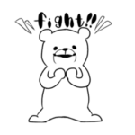 ボールペンイラスト風〜クマのスタンプ〜