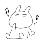 どこか憎めないウサギ。