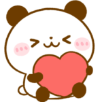 ハートいっぱい♡パンダ