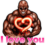 筋肉マッチョ 英語スタンプ