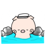 食いしん坊のぶたろーのスタンプ 冬編