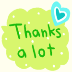 nenerinシンプル日常会話スタンプ608英語