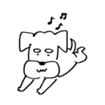 走り書き風シュナウザー