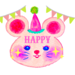 ハッピークリスマスとお正月のスタンプ