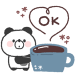 ぱんださん◎冬あいさつスタンプ