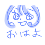 のんさんの手書き女子スタンプー☆