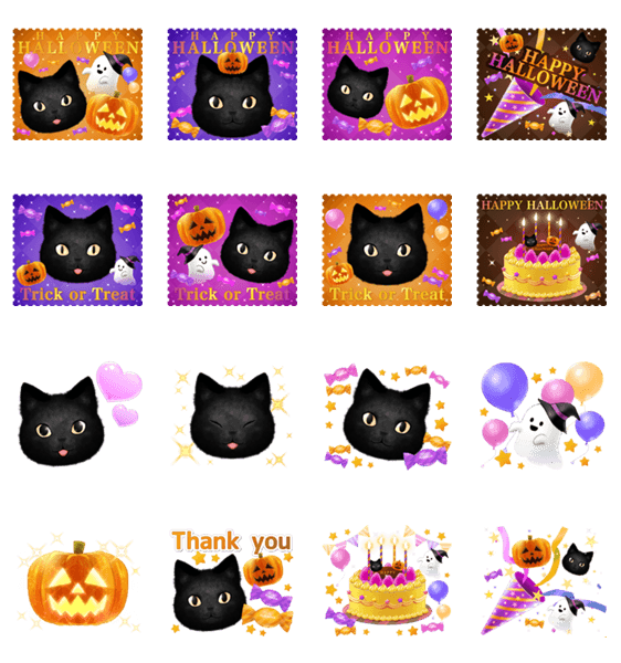 ハロウィン☆黒猫お化けちゃん