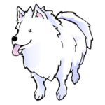 サモエドのスタンプ