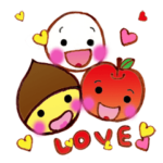 キュートなりんごまんじゅうと仲間たち