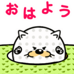 動く！ゴルフ　猫ボールスタンプ