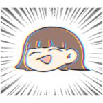 外ハネにこにこ女の子