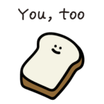 ゆるゆる食べ物スタンプ②　英語版