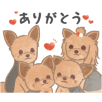 使いやすいかわいい犬スタンプ