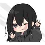 黒 パーカーちゃん