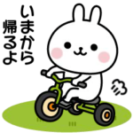 動く！うさぎの連絡スタンプ