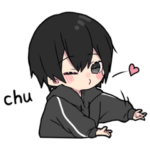 黒 パーカーくん②