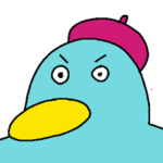 漫画家を目指しているペンギンくん