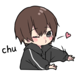 黒 パーカーくん②