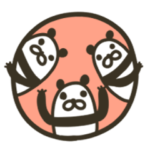 敬語★シンプル３連パンダ