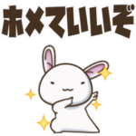 テンション高めな白ウサギ4