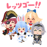 ホロライブ3期生×いらすとや 公式スタンプ