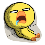 A languid chick with bad eyesight