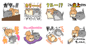 【無料スタンプ速報：隠しスタンプ】LINE LIVE×ボンレス犬＆猫コラボ スタンプ(2016年03月02日まで)