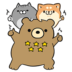 【限定無料スタンプ】ボンレス犬・猫×エクスベア スタンプ(2017年03月06日まで)