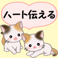 ハート伝える 三毛猫ツインズ