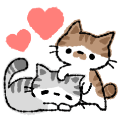 愛を伝える猫コハマ コエリスタンプ 無料スタンプや隠し無料スタンプが探せる Lineスタンプバンク