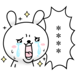 ひねくれうさぎのカスタムスタンプ