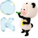 飛び出す～パンダタオル