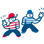 PLAYくんとPLAYちゃんの動くスタンプ①