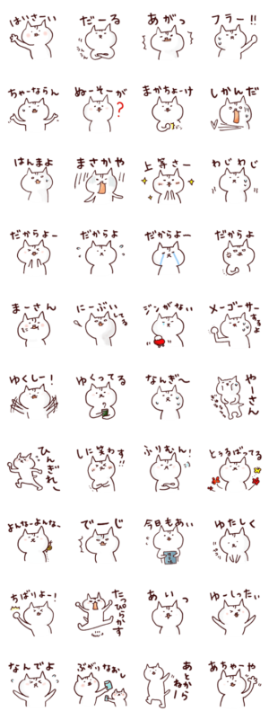 琉球猫うちなーぐち 沖縄方言 スタンプ Line無料スタンプ 隠しスタンプ 人気スタンプまとめサイト スタンプバンク