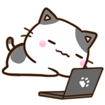 やる気が出ない☆ちびブチ