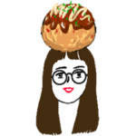 ロングぱっつん丸メガネ