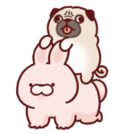 おにくうさぎとぱぐいぬ