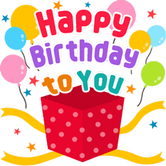 飛びだす お祝い 誕生日おめでとう Line無料スタンプ 隠しスタンプ 人気スタンプまとめサイト スタンプバンク