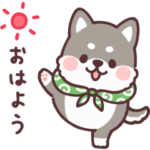 動く！ころころ柴犬 黒柴くん