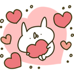 ぽわぽわうしゃぎ12 ハートのパンツ Line無料スタンプ 隠しスタンプ 人気スタンプまとめサイト スタンプバンク